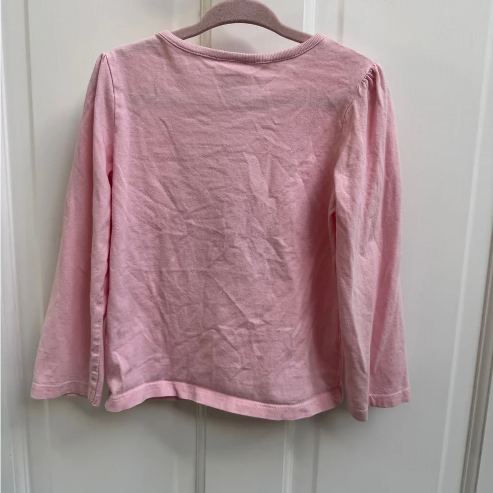 Gymboree 3T Girls Spring is in the Air Pink Long Sleeve Floral Tee Shirt Blouse